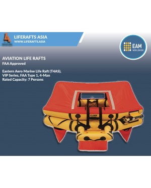 Eastern Aero Marine Life Raft (T4AS) ,VIP Series, FAA Type 1, 4-Man